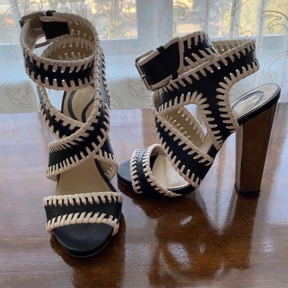 ETRO Mirrored Wraparound Sandals Size 7 - Picture 2 of 7